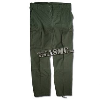 Hose BDU Style oliv Ripstop washed (Größe S)