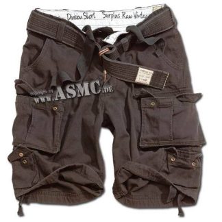 Division Shorts washed schwarz (GrÃ¶ÃŸe M)