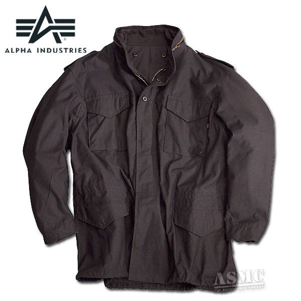 Feldjacke M-65 Alpha Industries schwarz (GrÃ¶ÃŸe L)