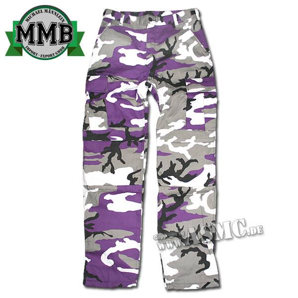 Feldhose BDU Style MMB lila-camo (Größe M)