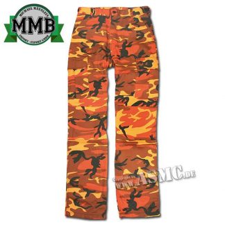 Feldhose BDU Style MMB orange-camo (Größe XL)