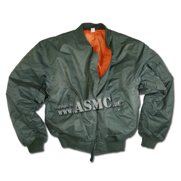Fliegerjacke MA-1 Style oliv (GrÃ¶ÃŸe M)