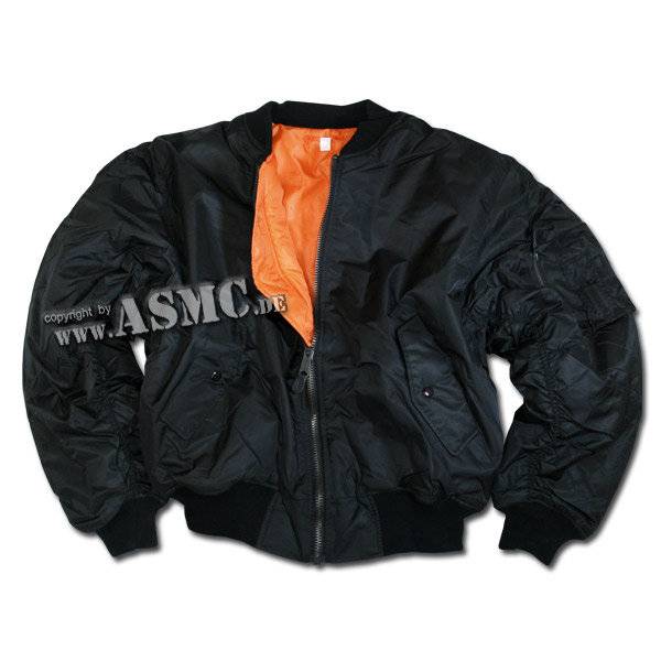 Fliegerjacke MA-1 Style schwarz (GrÃ¶ÃŸe M)