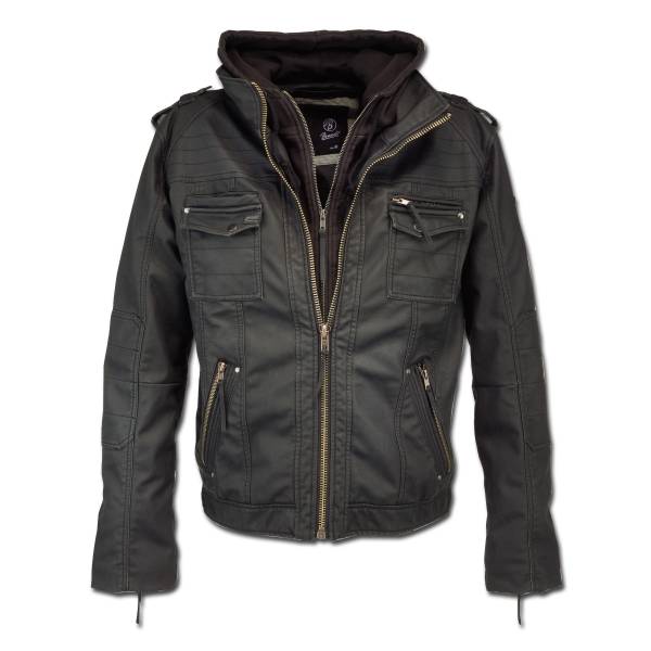 Kunstlederjacke Brandit Black Rock schwarz (Größe S)