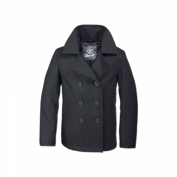 Jacke Brandit Pea Coat schwarz (Größe 4XL)