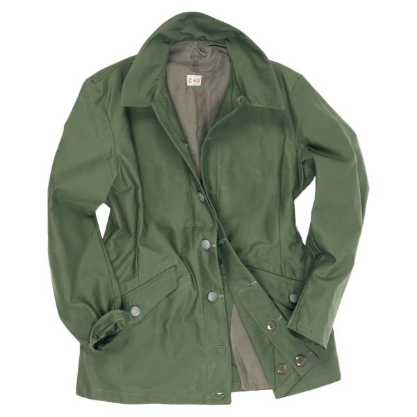 Schwedische Feldjacke M59 oliv gebraucht (Größe 6)