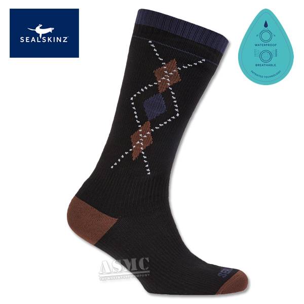 Socken SealSkinz Mid Weight schwarz (Größe S)