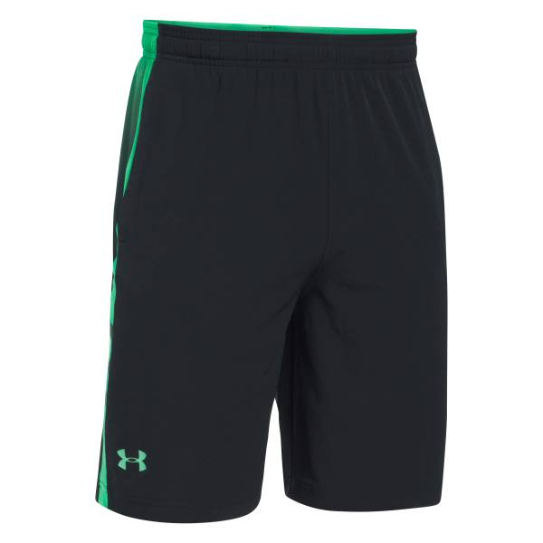 Under Armour Fitness Short Supervent Woven schwarz grün (Größe S)