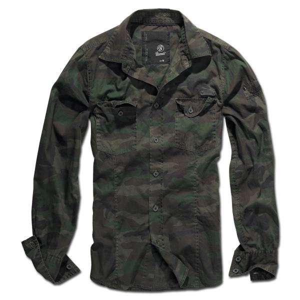 Brandit Shirt SlimFit woodland (Größe XL)