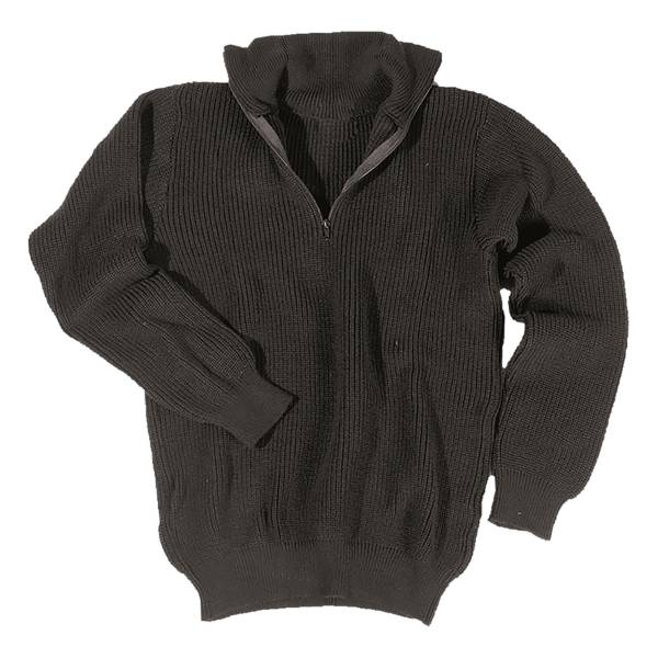 Pullover Troyer 750 g schwarz (Größe XXL)