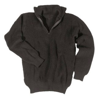 Pullover Troyer 750 g schwarz (Größe L)