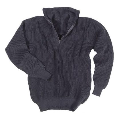 Pullover Troyer 750 g blau (Größe 3XL)