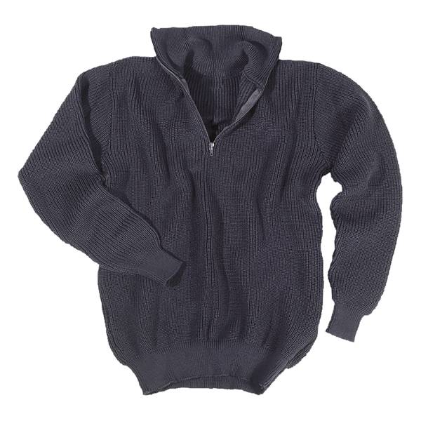 Pullover Troyer 750 g blau (Größe XXL)