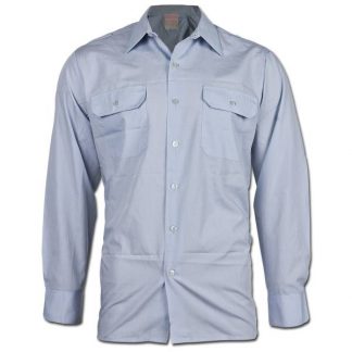 BW Diensthemd Langarm blau gebraucht (Größe 2)