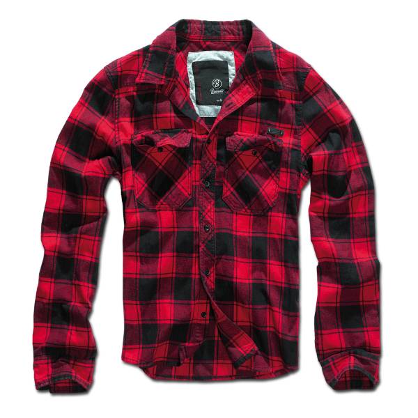 Brandit Checkshirt schwarz rot (Größe 4XL)