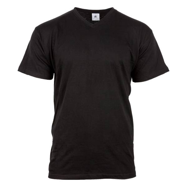 T-Shirt V-Neck schwarz (Größe L)