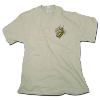 T-Shirt USMC Bulldog khaki (Größe S)