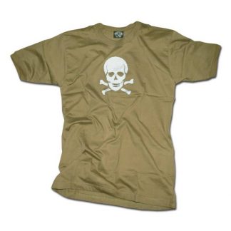 T-Shirt oliv Totenkopf (Größe S)