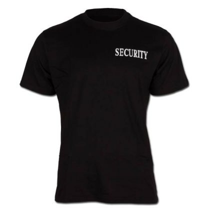 T-Shirt Security Brust-Rückendruck II (Größe L)