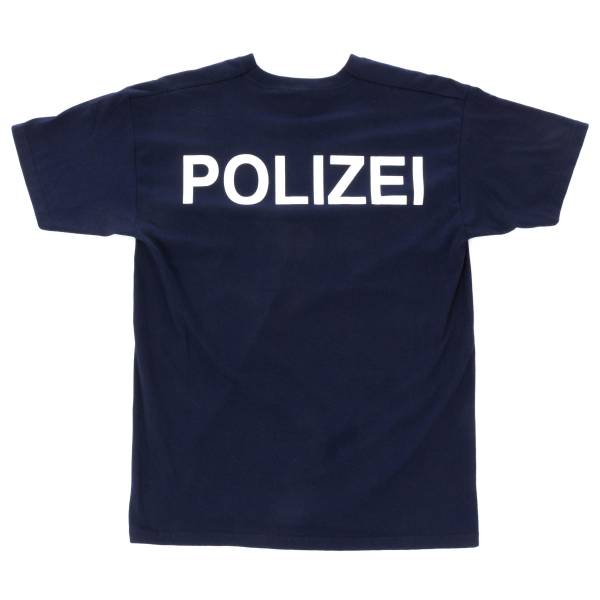 T-Shirt Polizei blau (Größe L)