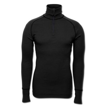 Brynje Zip-Poloshirt Arctic schwarz (Größe S)