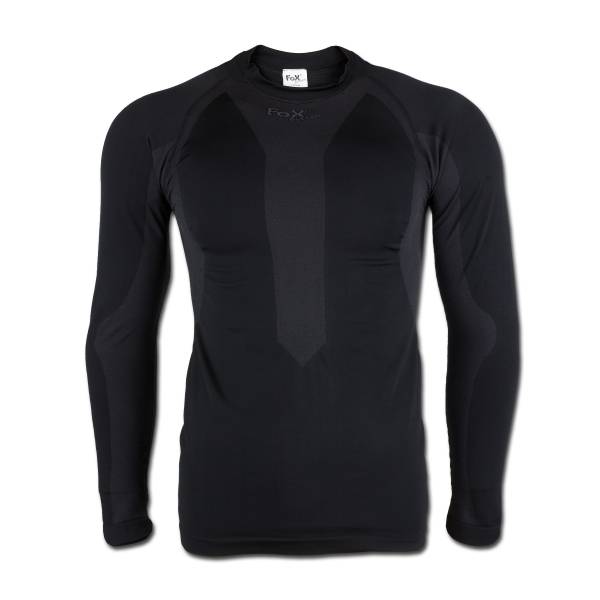 Sportfunktionsunterhemd Langarm schwarz (Größe S)