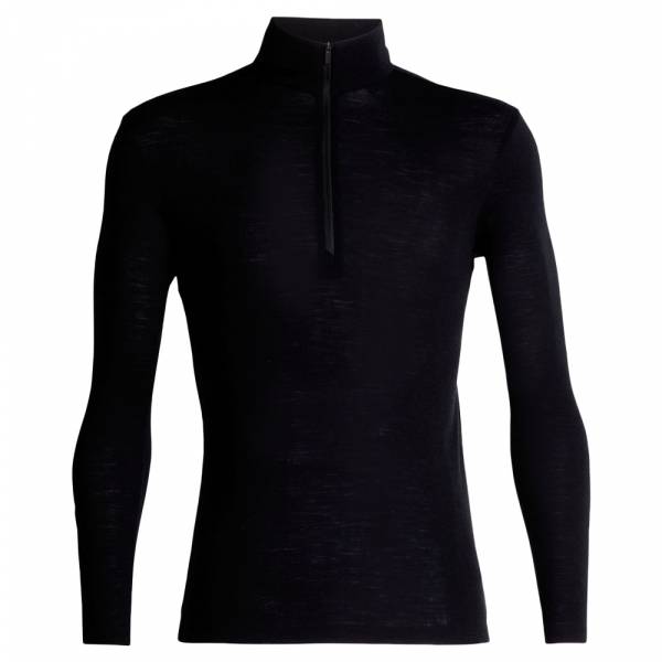 Icebreaker Long Sleeve Everyday Half Zip Merino schwarz (Größe XL)