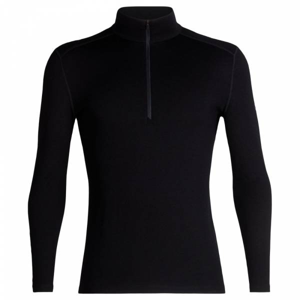 Icebreaker Long Sleeve Tech Half Zip schwarz (Größe L)