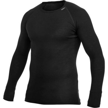 Woolpower Lite Unterhemd Crewneck Longsleeve schwarz (Größe M)