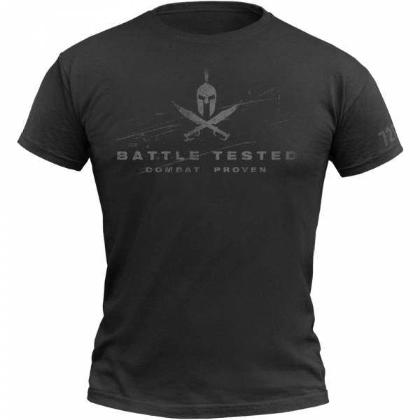 720gear T-Shirt Battle Tested schwarz (Größe L)