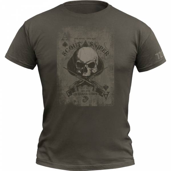 720gear T-Shirt Scout Sniper army oliv (Größe L)