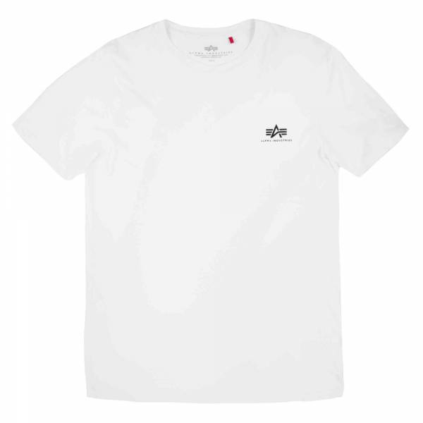 Alpha Industries T-Shirt Basic Small Logo weiß (Größe M)