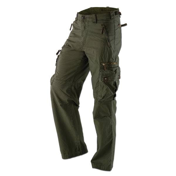 Hose Vintage Industries Rico Pant oliv (Größe M)