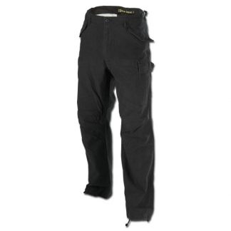 Hose Vintage Industries M65 Heavysatinpant schwarz (Größe S)