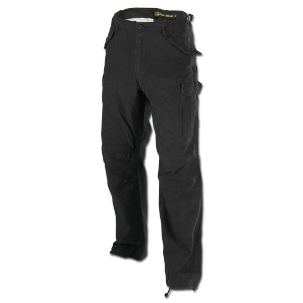 Hose Vintage Industries M65 Heavysatinpant schwarz (Größe M)