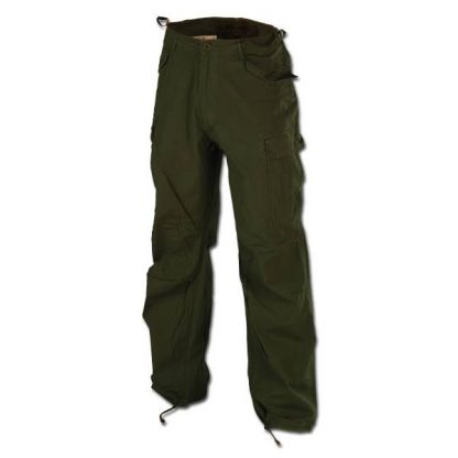 Hose Vintage Industries M65 Heavysatinpant oliv (Größe S)