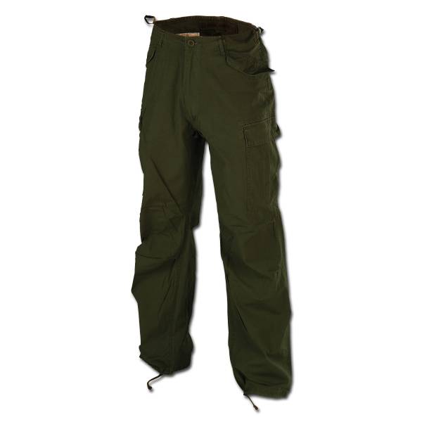 Hose Vintage Industries M65 Heavysatinpant oliv (Größe M)