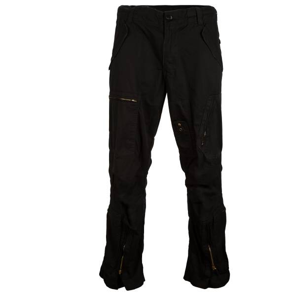 Fliegerhose Mil-Tec washed schwarz (GrÃ¶ÃŸe L)