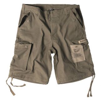 Paratrooper Shorts Mil-Tec washed oliv (Größe S)