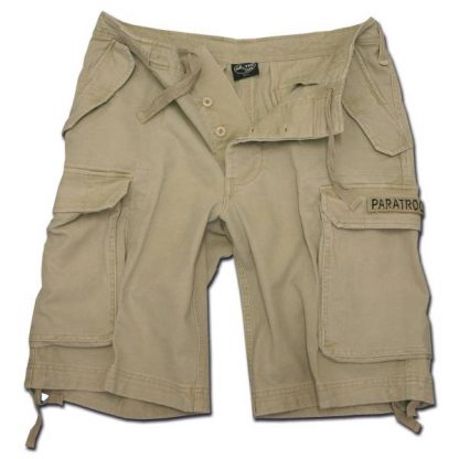 Paratrooper Shorts Mil-Tec washed khaki (Größe S)