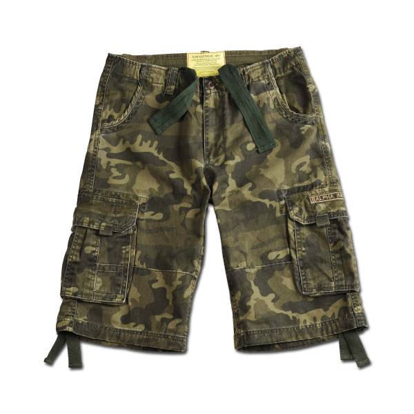 Shorts Alpha Industries Jet oliv camo (Größe M)