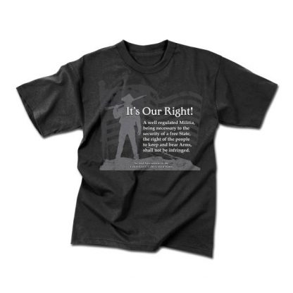 T-Shirt Rothco Its Our Right schwarz (Größe S)