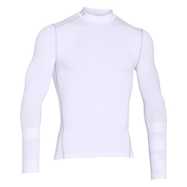Under Armour Compression Mock Shirt ColdGear weiß (Größe XL)