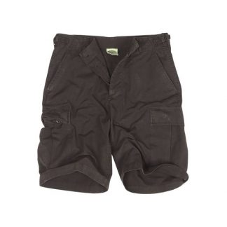 Bermuda Shorts Rip-Stop washed schwarz (Größe M)
