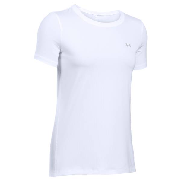 Under Armour Fitness Damen Armour Shirt weiß silber (Größe XL)