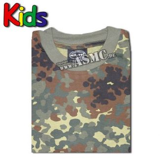 Kinder T-Shirt flecktarn (Größe XL)