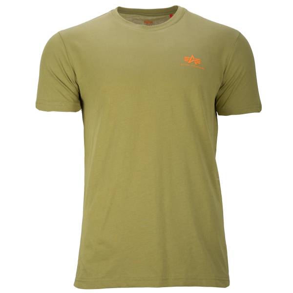 Alpha Industries T-Shirt Basic Small Logo khaki green (Größe L)