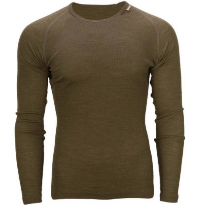 Woolpower Lite Unterhemd Crewneck pine green (Größe S)