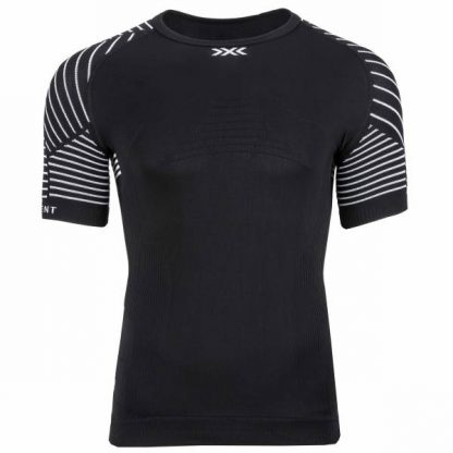 X-Bionic T-Shirt Invent LT Rundhals schwarz weiß (Größe S)