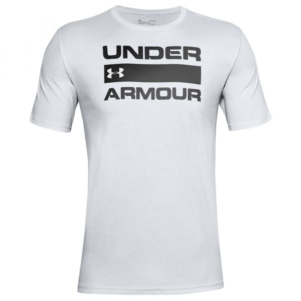 Under Armour Shirt Team Issue Wordmark SS halo gray (Größe XXL)